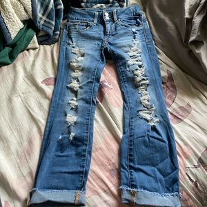 American eagle cropped jeans